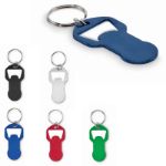 recycled alu sleutelhanger flesopener met token