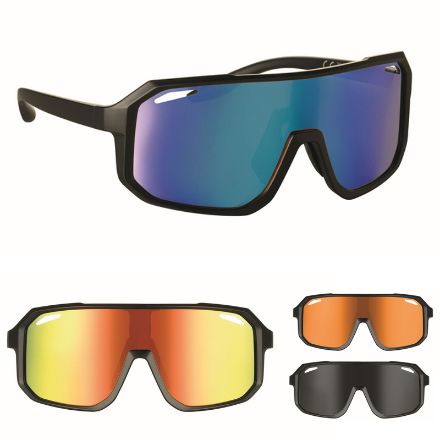 sport zonnebril uv400 met gespiegelde glazen