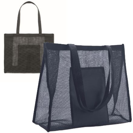 rpet mesh boodschappentas korte hengsels 20 liter