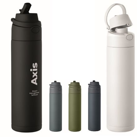 dubbelwandige geïsoleerde fles 500 ml met rietdop