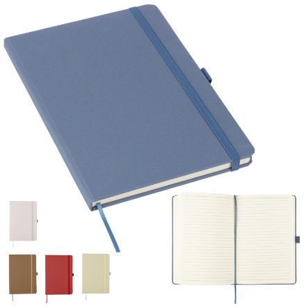 gerecycled bioafval en kartonnen notitieboek a5