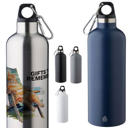 gerecyclede roestvrijstalen dubbelwandige fles