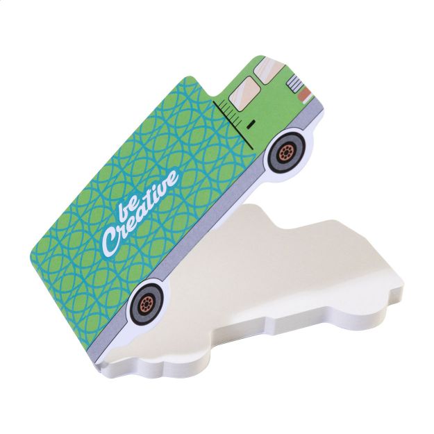 custom made sticky notitieblok truck 50 vellen