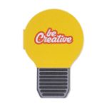 custom made sticky notitieblok vorm van gloeilamp