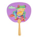 custom made waaier met bamboe handvat full colour - 
