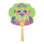 custom made waaier met bamboe handvat full colour - 