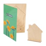 custom made kaart met houten knutselpuzzel c6 post - 