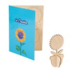 custom made kaart met houten knutselpuzzel c6 post - 