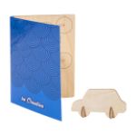 custom made kaart met houten knutselpuzzel c6 post - 