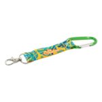 custom made r-pet sleutelhanger mini 2 zijden druk - groen