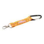 custom made r-pet sleutelhanger mini 2 zijden druk - zwart