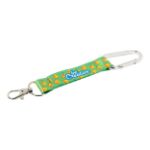 custom made r-pet sleutelhanger mini 2 zijden druk - zilver