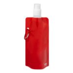 opvouwbare r-pet sportfles carabol 500 ml - rood