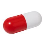 capsulevormige antistress voor medicatie - rood