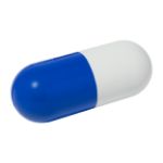 capsulevormige antistress voor medicatie - blauw