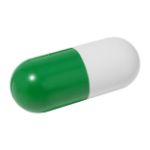capsulevormige antistress voor medicatie - groen