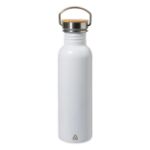 rss fles nanga 750 ml met bamboe draagdeksel - wit