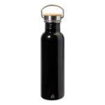 rss fles nanga 750 ml met bamboe draagdeksel - zwart