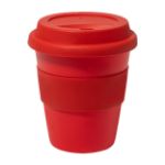enkelwandige travel cup grappulu 350 ml - rood