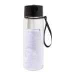 r-pet fles met koelsporthanddoek fitmax 800 ml - wit