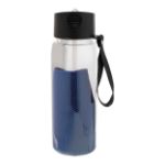 r-pet fles met koelsporthanddoek fitmax 800 ml - blauw