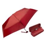 handmatige mini r-pet paraplu fractus met hardcase - rood