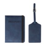 set rpu paspoort en kofferlabel twinpass - marine