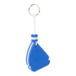 zeilbootvormige drijvende eva-sleutelhanger velant - blauw