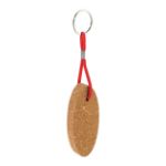 drijvende natuurlijke kurk sleutelhanger cobuoy - rood