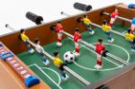 mini tafelvoetbal deskchamp van mdf hout