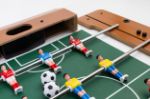 mini tafelvoetbal deskchamp van mdf hout