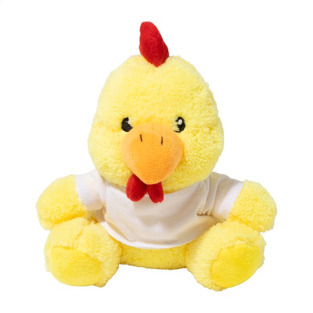 r-pet pluche haan recrow met bedrukbaar t-shirt