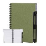 spiraal notebook balsamea met recycled papier - groen