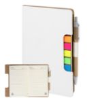 rpu notebook metpuk met recycled papier - wit