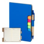 rpu notebook metpuk met recycled papier - blauw