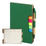 rpu notebook metpuk met recycled papier - groen