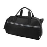 r-pet sporttas draper met reflecterende strips - zwart