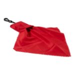 r-pet reinigingsdoekje maat: 15 x 15 cm cleango - rood