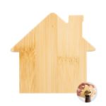 huisvormige bamboe koelkastmagneet en opener casap