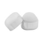 vanille lip balm kubusvormige metallic kleur cubor - zilver