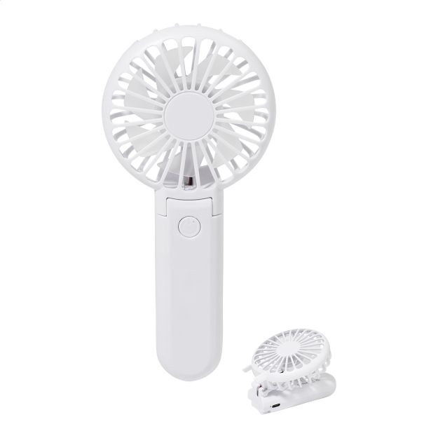 rabs oplaadbare handventilator met instelbare hoek
