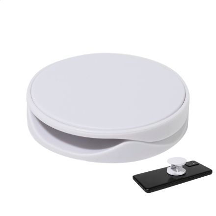 rabs ronde mobiele houder zelfklevende basis rabor - wit