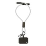 r-pet mobiele polsband met verborgen connectoren - wit