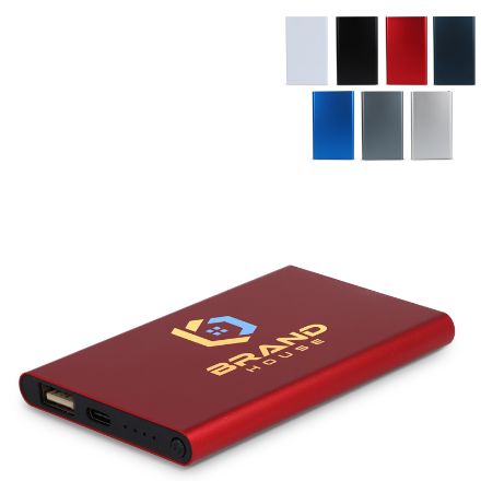 enera powerbank 4000 mah r-al met usb-c kabel