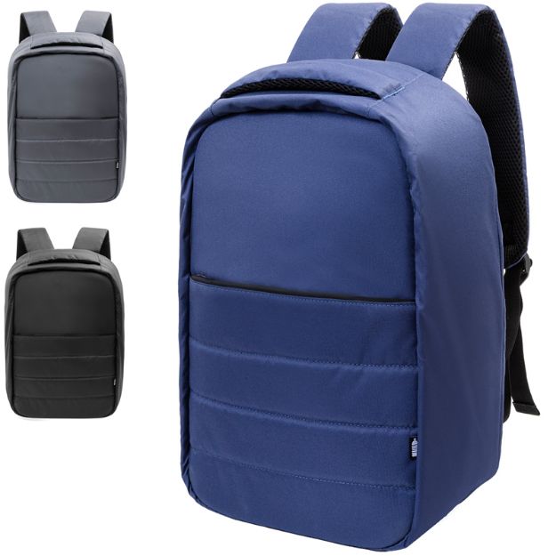 r-pet anti-diefstal rugzak met ritsvak leland