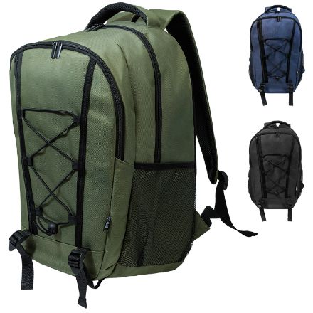 r-pet buitenrugzak honnold met ritsvakken voorvak