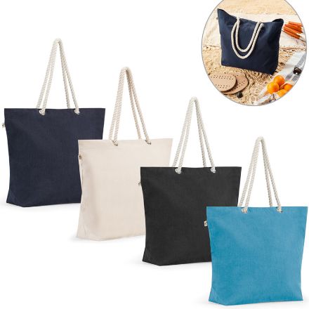 athens strandtas van gerecycled katoen en r-pet