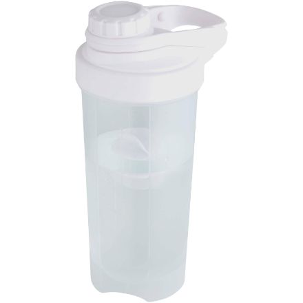 forza 700 ml sportfles met shakerbal helder - wit