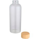 650 ml enkelwandige fles borosilicaatglas bamboe