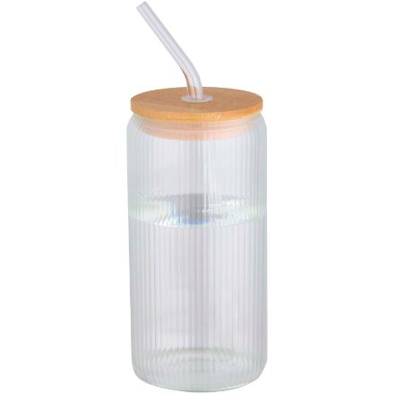500 ml enkelwandige drinkfles van borosilicaatglas